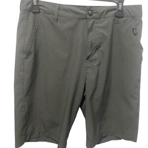 Nitrous Black Hybrid Shorts Mens 32 Dark Gray Excellent Stretch Walk Shorts